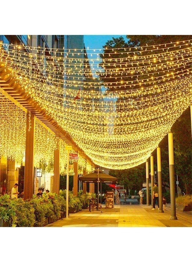 Led 100m LED String Lights (Two pieces x 50 meters) with plug extendable (600 LEDs) - Decorative Lighting for Ramadan, Eid, Christmas & Special Events - Image 3